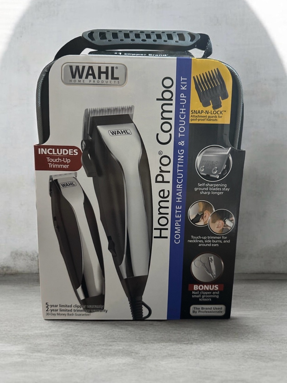 Wahl Home Pro Combo Complete Haircutting & Touch-Up Kit - Black & Silver